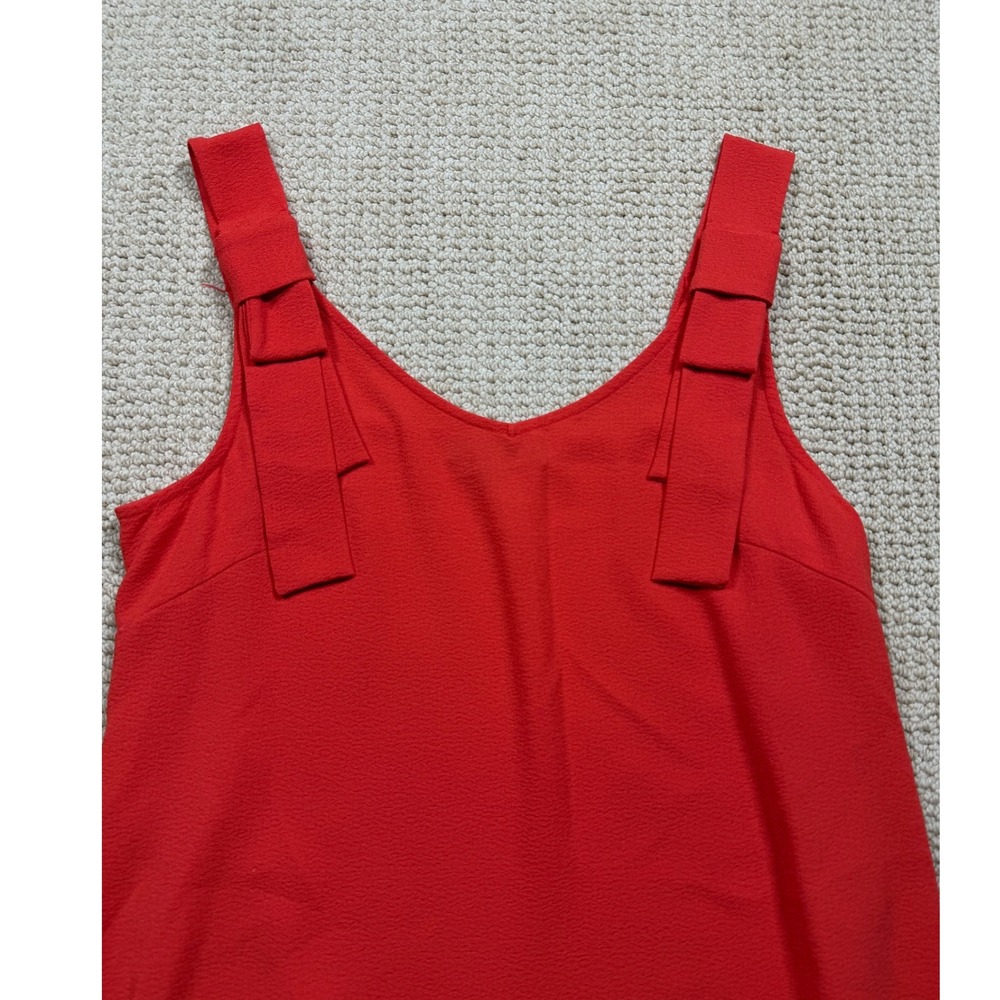 Be by CHETTA Mini Tank Dress Womens 12 Red Sleeveless A-Line Stretch Casual - Picture 2 of 6